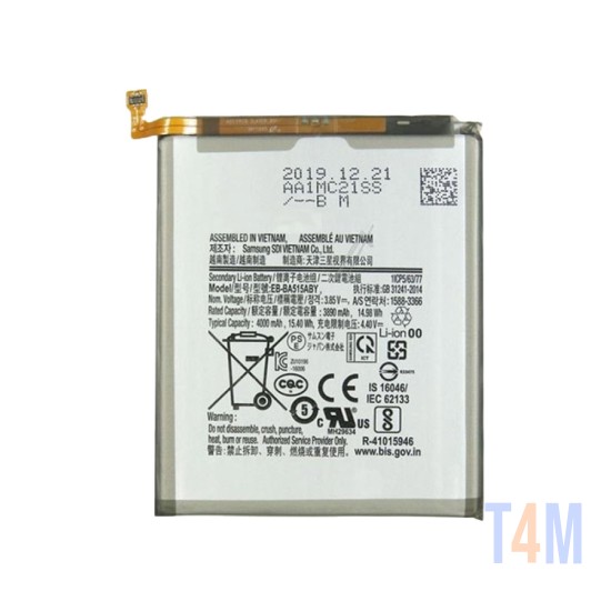 Bateria EB-BA515ABY para Samsung Galaxy A51/A515 4000mAh